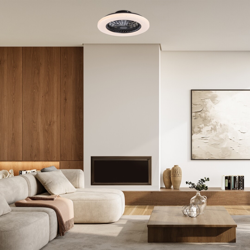 Rabalux - LED prigušiva stropna svetiljka sa ventilatorom LED/48W/230V 3000-6500K + daljinski upravljač