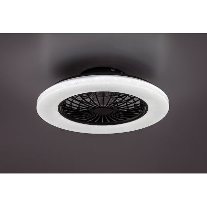 Rabalux - LED prigušiva stropna svetiljka sa ventilatorom LED/48W/230V 3000-6500K + daljinski upravljač
