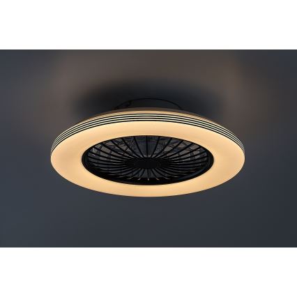 Rabalux - LED prigušiva stropna svetiljka sa ventilatorom LED/48W/230V 3000-6500K + daljinski upravljač