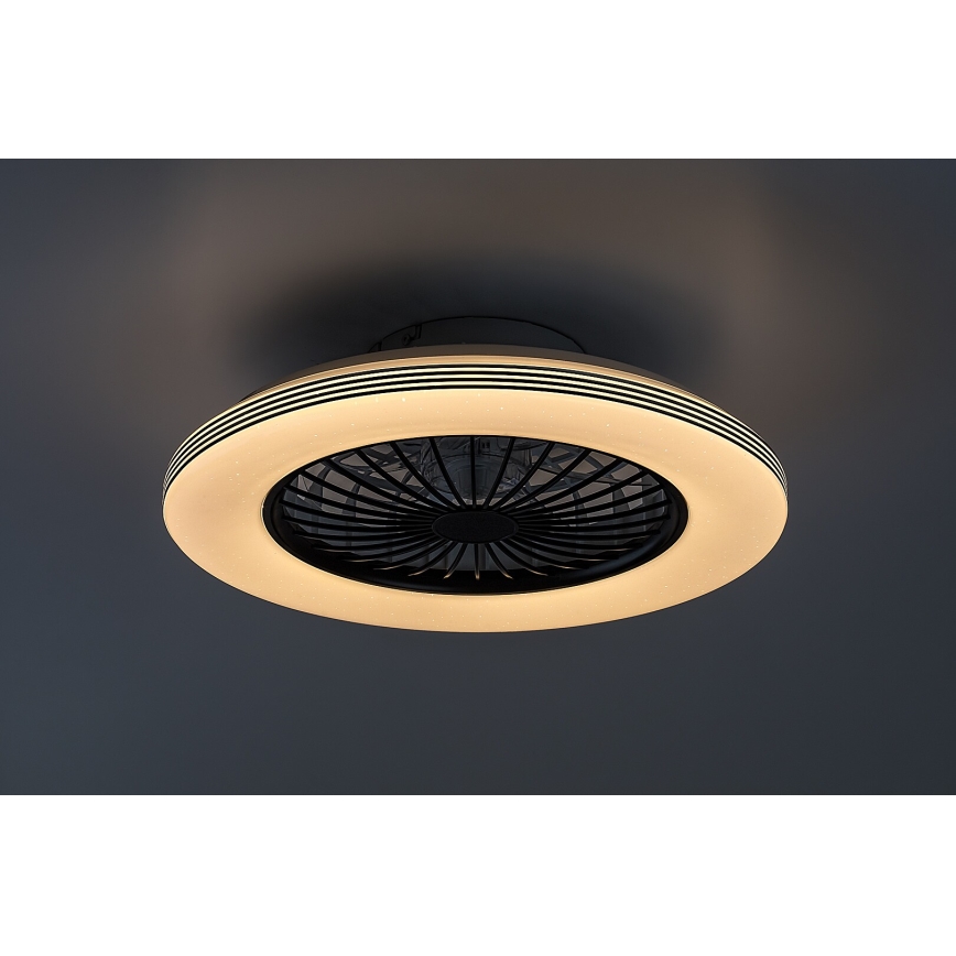 Rabalux - LED prigušiva stropna svetiljka sa ventilatorom LED/48W/230V 3000-6500K + daljinski upravljač