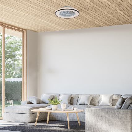 Rabalux - prigušiva LED stropna svetiljka sa ventilatorom LED/48W/230V 3000-6500K + daljinski upravljač