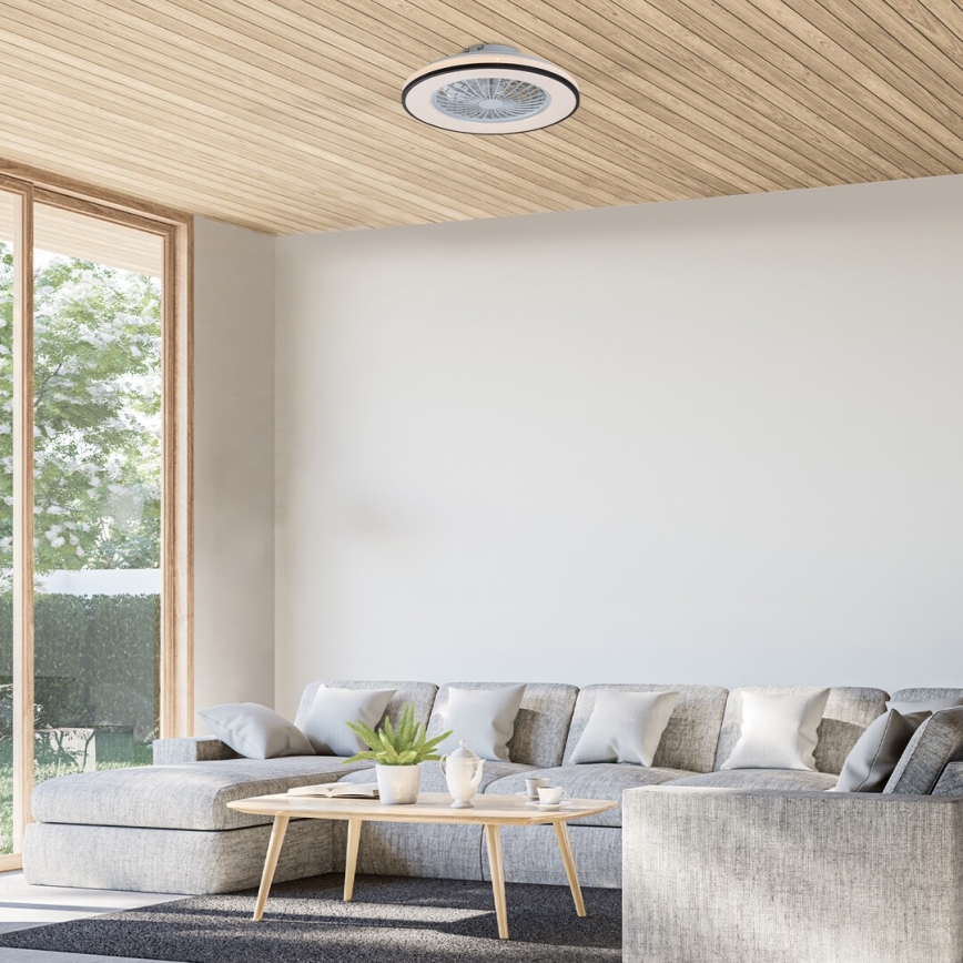 Rabalux - prigušiva LED stropna svetiljka sa ventilatorom LED/48W/230V 3000-6500K + daljinski upravljač