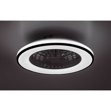 Rabalux - prigušiva LED stropna svetiljka sa ventilatorom LED/48W/230V 3000-6500K + daljinski upravljač