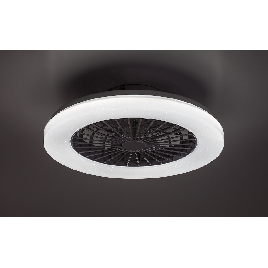 Rabalux - LED RGB prigušiva plafonska svetiljka sa ventilatorom LED/48W/230V 3000-6500K + daljinski upravljač
