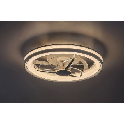 Rabalux - LED prigušiva plafonska svetiljka sa ventilatorom LED/40W/230V 3000/4000/6000K Wi-Fi + daljinski upravljač