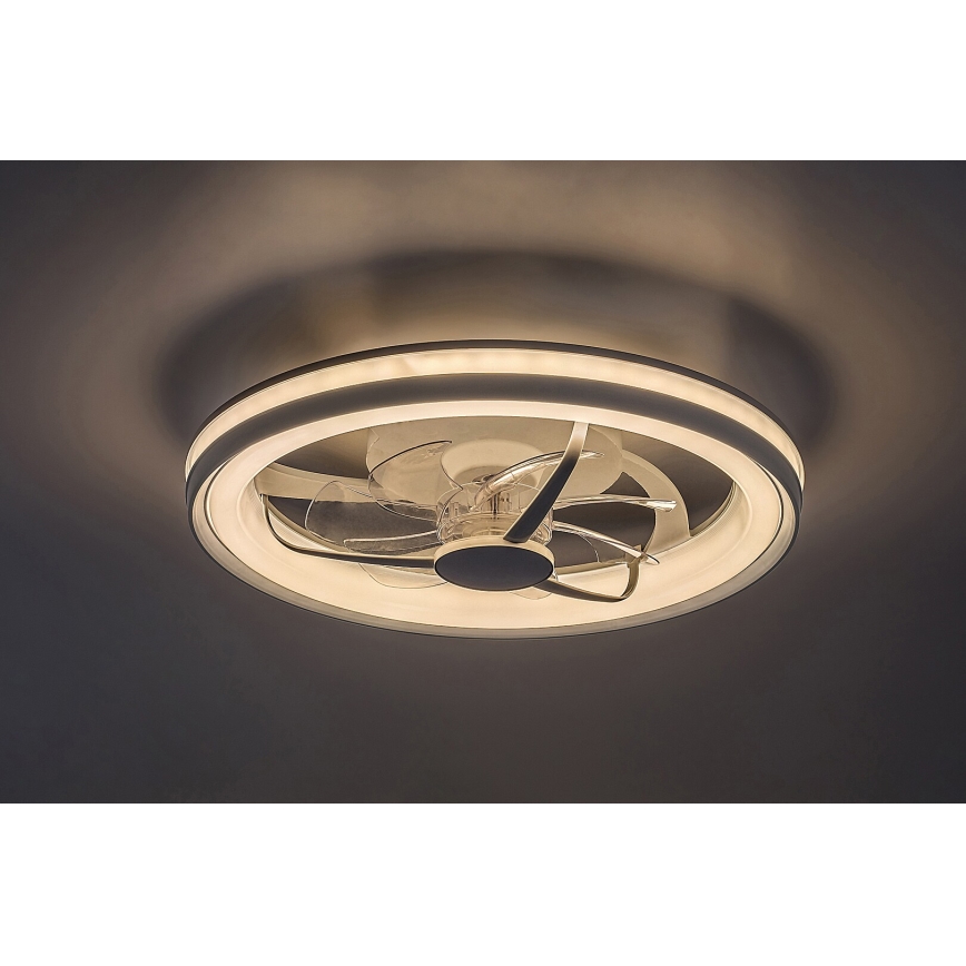 Rabalux - LED prigušiva plafonska svetiljka sa ventilatorom LED/40W/230V 3000/4000/6000K Wi-Fi + daljinski upravljač