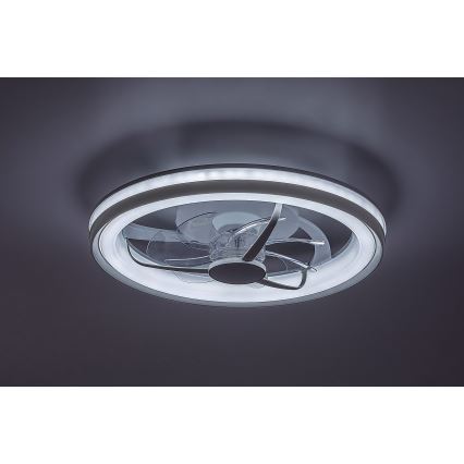 Rabalux - LED prigušiva plafonska svetiljka sa ventilatorom LED/40W/230V 3000/4000/6000K Wi-Fi + daljinski upravljač