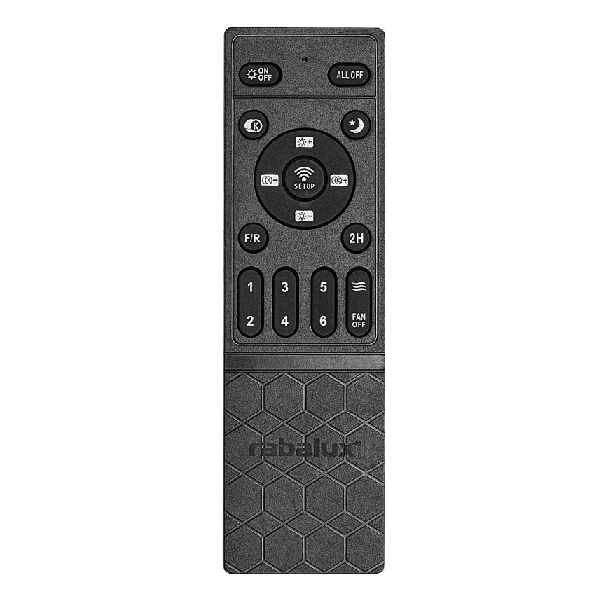 Rabalux - LED prigušiva plafonska svetiljka sa ventilatorom LED/40W/230V 3000/4000/6000K Wi-Fi + daljinski upravljač