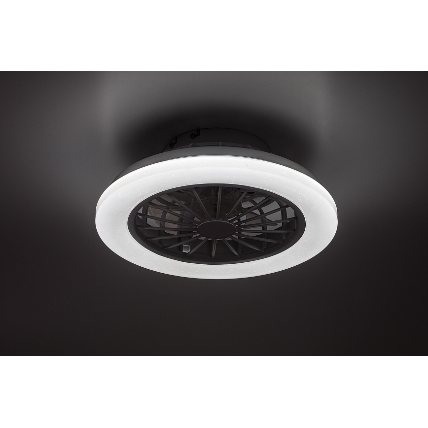Rabalux - LED prigušiva plafonska svetiljka sa ventilatorom LED/24W/230V 3000-6500K + daljinski upravljač