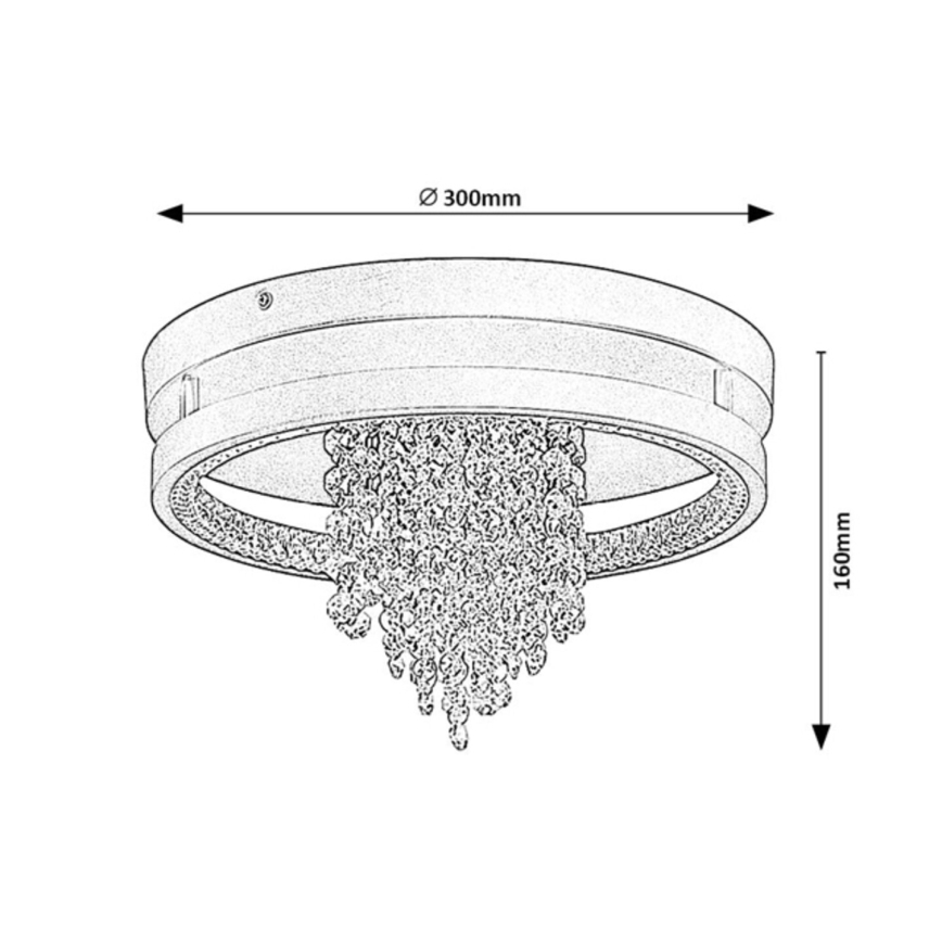 Rabalux - LED plafonsko svetlo LED/20W/230V 3000/3500/4000K prečnik 30 cm
