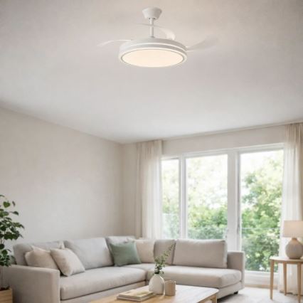 Rabalux - LED prigušiva plafonska svetiljka sa ventilatorom LED/60W/230V 3000-6500K + daljinski upravljač