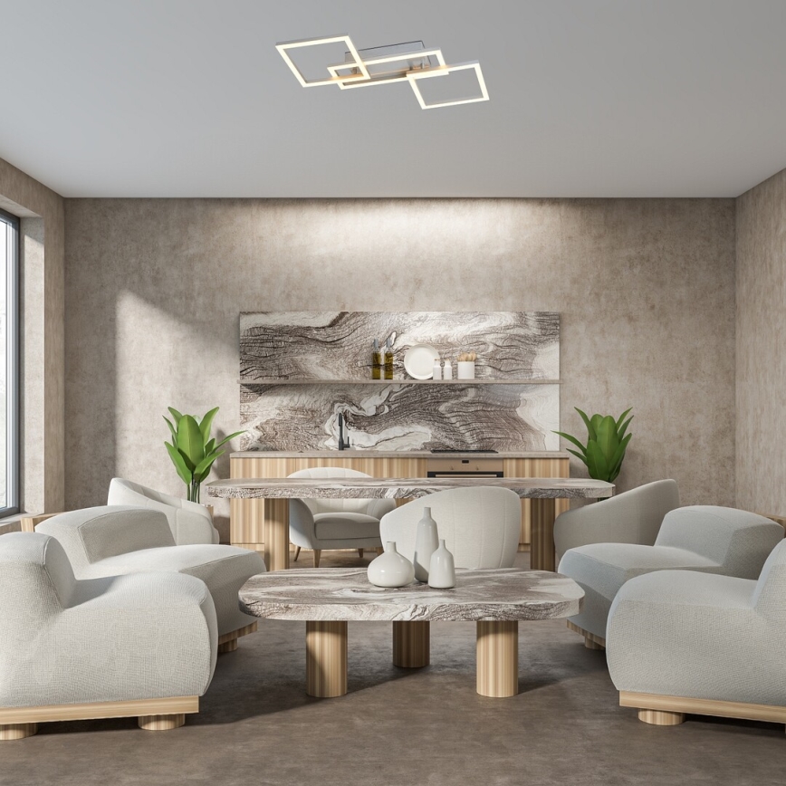 Rabalux - LED prigušiva stropna svetiljka LED/40W/230V 3000-6500K 45x55 cm + daljinski upravljač