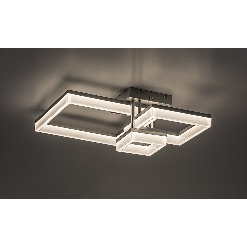 Rabalux - LED plafonsko svetlo LED/22W/230V 3000/4000/6500K mat hrom 47x47 cm