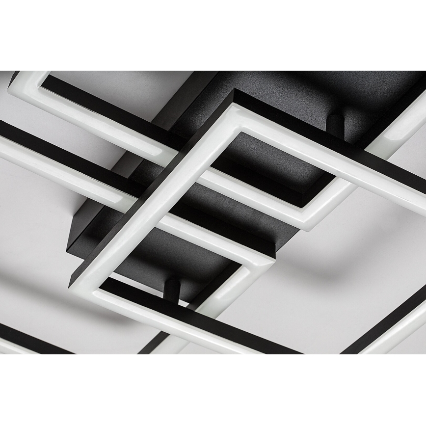 Rabalux - LED prigušiva stropna svetiljka LED/40W/230V 3000-6500K 33x100 cm crna + daljinski upravljač