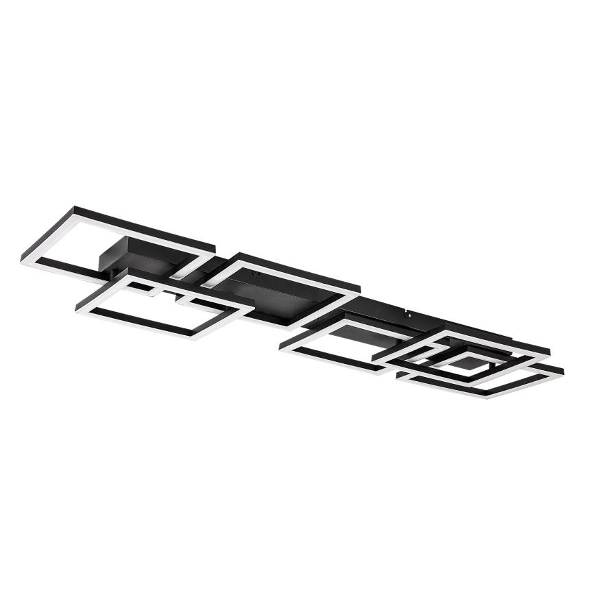Rabalux - LED prigušiva stropna svetiljka LED/40W/230V 3000-6500K 33x100 cm crna + daljinski upravljač