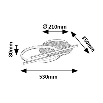 Rabalux - LED plafonsko svetlo LED/40W/230V 3000/4000/6500K