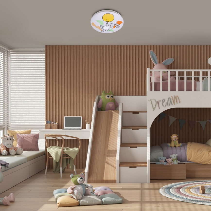 Rabalux - LED dečije plafonsko svetlo LED/24W/230V 3000K, prečnik 37,5 cm