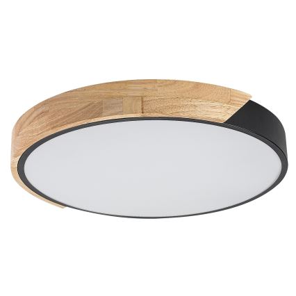 Rabalux - LED stropno svetlo LED/24W/230V 4000K crna/hrast prečnik 41 cm