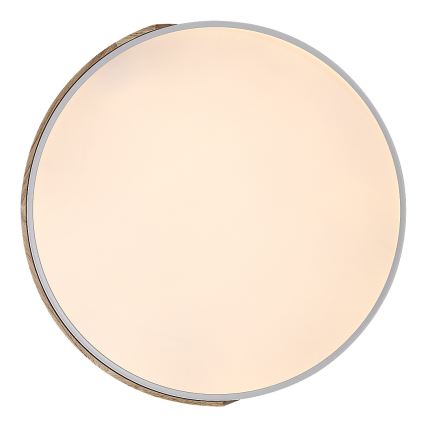 Rabalux - LED stropno svetlo LED/40W/230V 3000/4000/6500K bela/hrast prečnik 61 cm