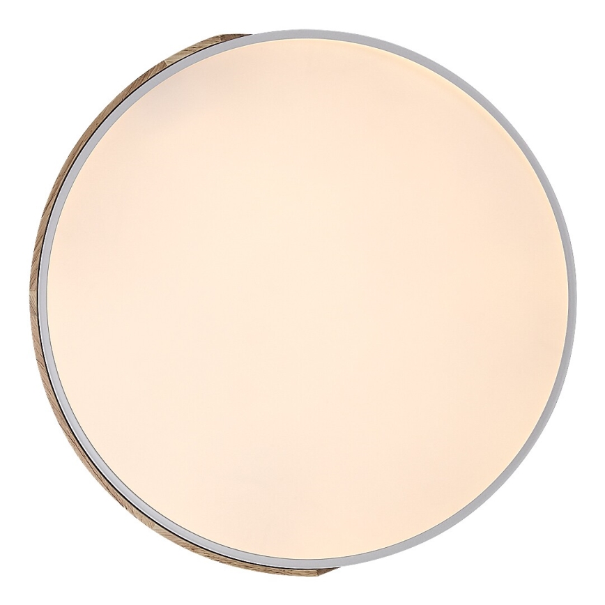 Rabalux - LED stropno svetlo LED/40W/230V 3000/4000/6500K bela/hrast prečnik 61 cm