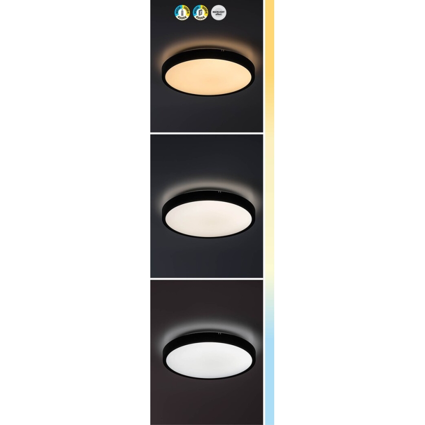 Rabalux - LED plafonsko svetlo za kupatilo, prigušiva, LED/36W/230V 3000-6000K IP44 prečnika 42 cm, belo + daljinski upravljač