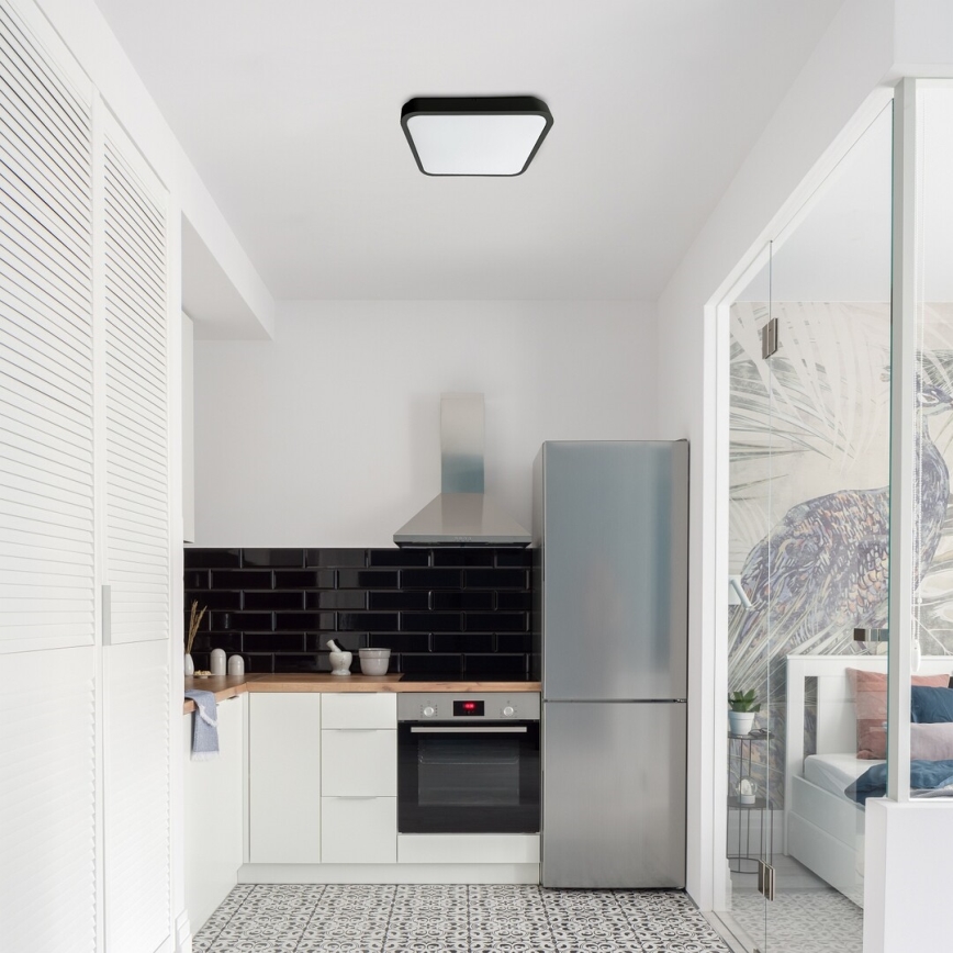 Rabalux - LED kupatilsko plafonsko svetlo LED/36W/230V 3000/4000/6000K IP44 42x42 cm crna