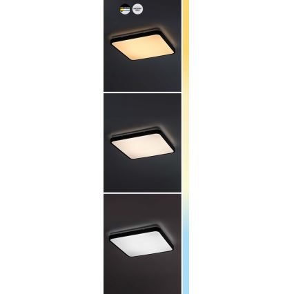 Rabalux - LED kupatilsko plafonsko svetlo LED/36W/230V 3000/4000/6000K IP44 42x42 cm crna