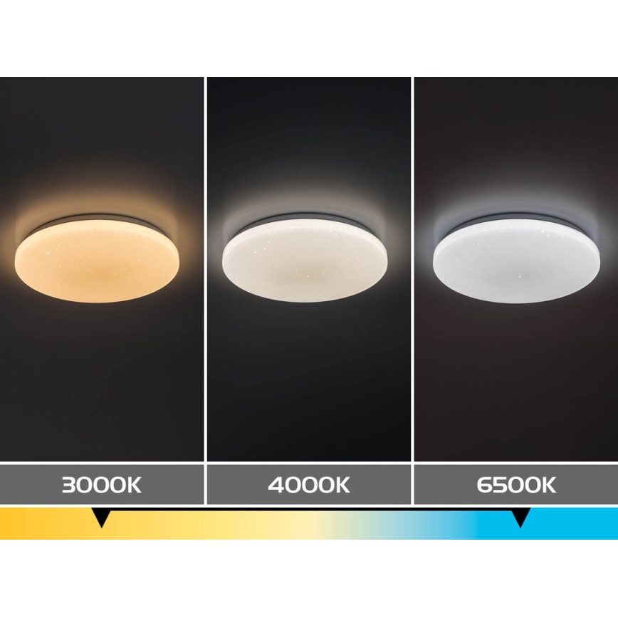 Rabalux - LED prigušiva stropna svetiljka LED/12W/230V 3000-6500K prečnik 26 cm + daljinski upravljač