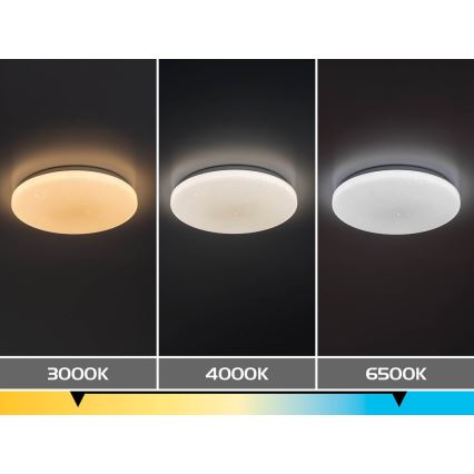Rabalux - prigušiva LED plafonska svetiljka LED/34W/230V 3000-6500K, prečnik 38 cm + daljinski upravljač