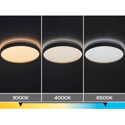 Rabalux - LED prigušiva stropna svetiljka LED/80W/230V 3000-6500K prečnik 77 cm + daljinski upravljač