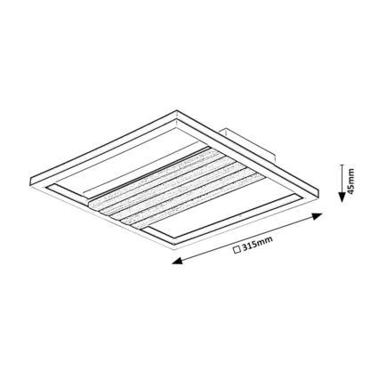 Rabalux - LED plafonsko svetlo LED/26W/230V 3000/4500/6000K