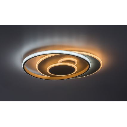 Rabalux - LED prigušiva plafonska svetiljka LED/57W/230V 3000-6000K 48,5x40 cm + daljinski upravljač