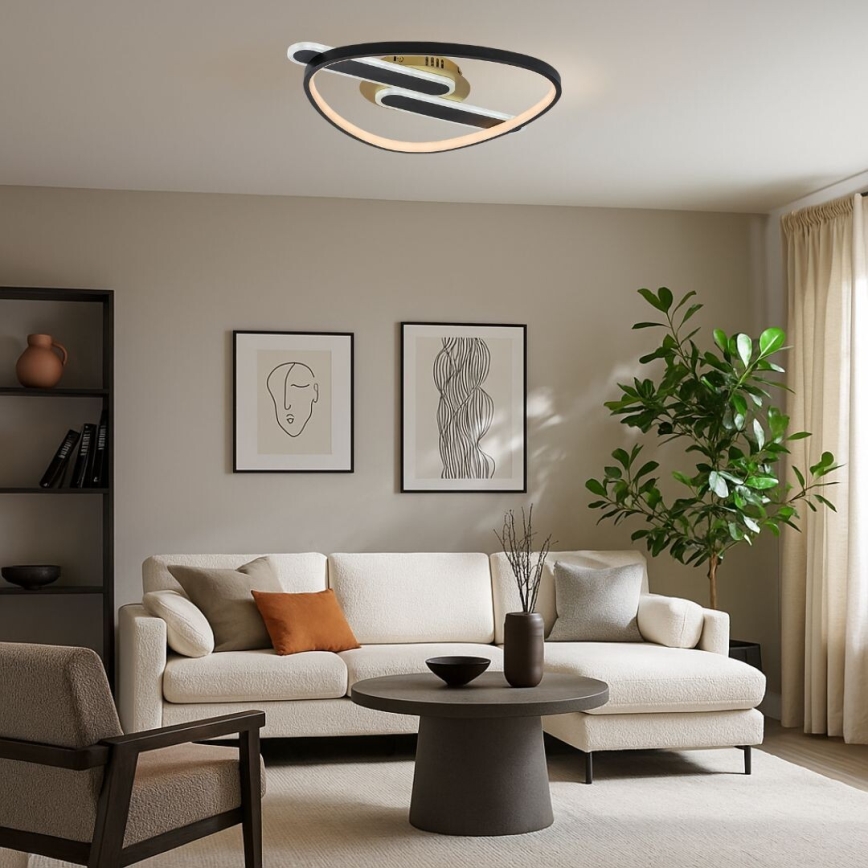 Rabalux - LED prigušiva stropna svetiljka LED/60W/230V 3000-6000K 53x45 cm + daljinski upravljač