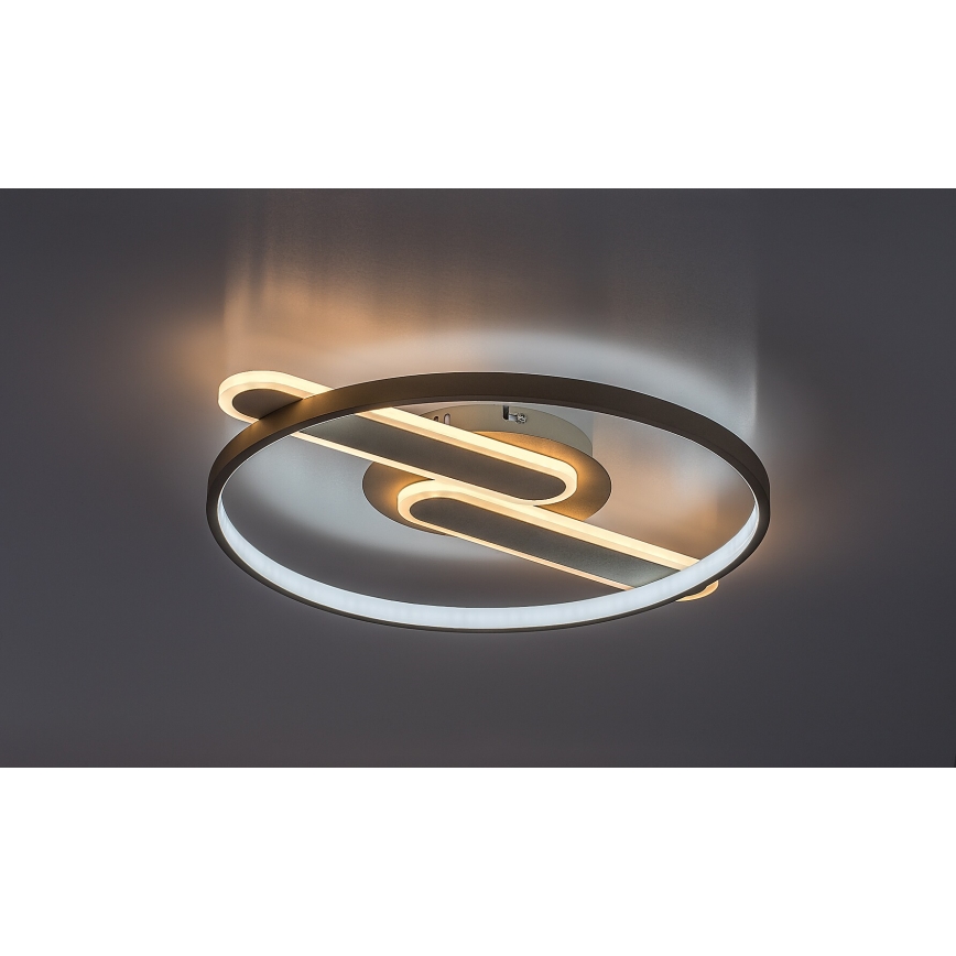 Rabalux - LED prigušiva stropna svetiljka LED/55W/230V 3000-6000K 53x45 cm + daljinski upravljač