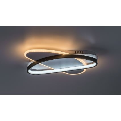 Rabalux - LED prigušiva plafonska svetiljka LED/57W/230V 3000-6000K 45x30,5 cm + daljinski upravljač