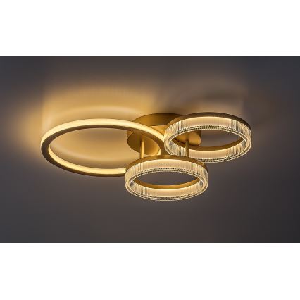 Rabalux - prigušiva stropna LED svetiljka LED/38W/230V 3000-6500K 58,5x38 cm + daljinski upravljač