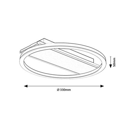 Rabalux - LED plafonsko svetlo LED/24W/230V prečnik 33 cm