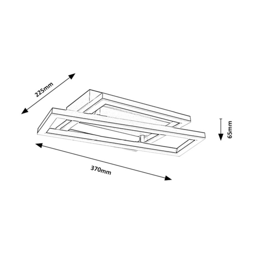 Rabalux - LED stropna svetiljka LED/24W/230V 37x22,5 cm