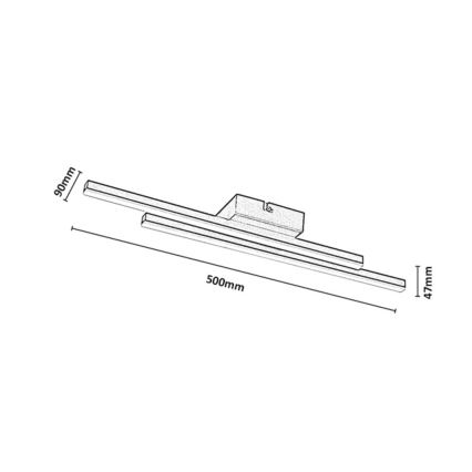 Rabalux - LED stropno svetlo LED/12W/230V 3000K zlatno