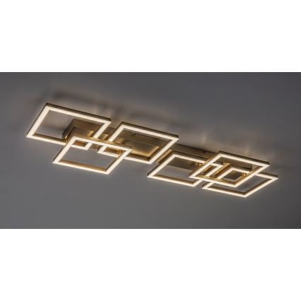 Rabalux - LED prigušiva stropna svetiljka LED/40W/230V 3000-6500K 33x100 cm zlatna + daljinski upravljač
