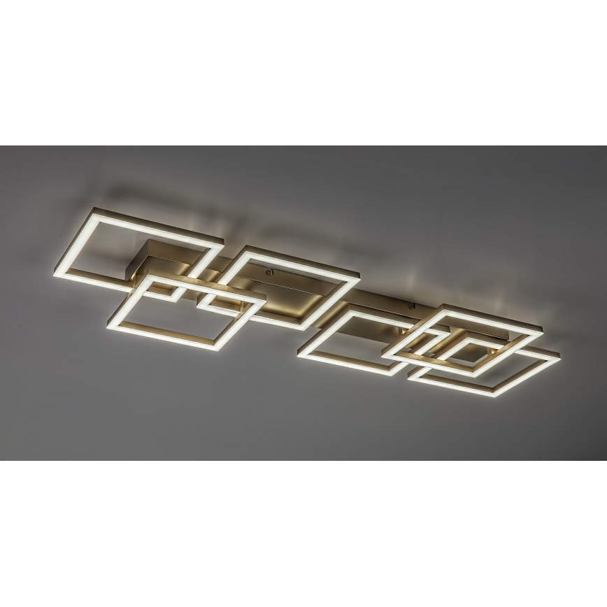 Rabalux - LED prigušiva stropna svetiljka LED/40W/230V 3000-6500K 33x100 cm zlatna + daljinski upravljač