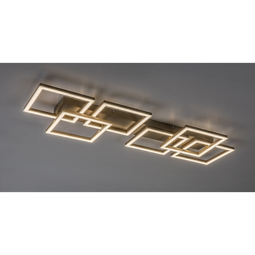 Rabalux - LED prigušiva stropna svetiljka LED/40W/230V 3000-6500K 33x100 cm bež + daljinski upravljač