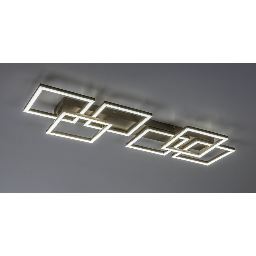Rabalux - LED prigušiva stropna svetiljka LED/40W/230V 3000-6500K 33x100 cm bež + daljinski upravljač