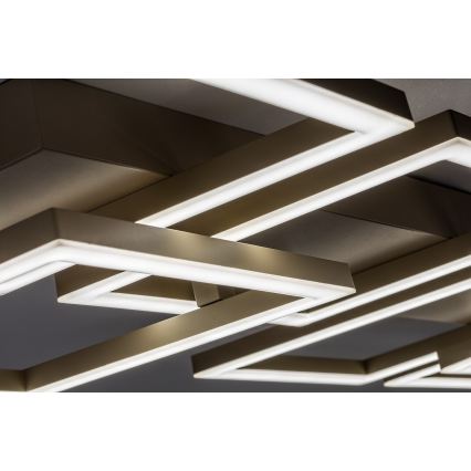 Rabalux - LED prigušiva stropna svetiljka LED/40W/230V 3000-6500K 33x100 cm bež + daljinski upravljač
