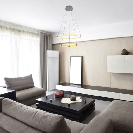 Rabalux - LED prigušiva viseći luster na sajli LED/55W/230V + daljinski upravljač