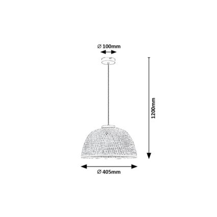 Rabalux - Viseći luster na sajli 1xE27/25W/230V ratan