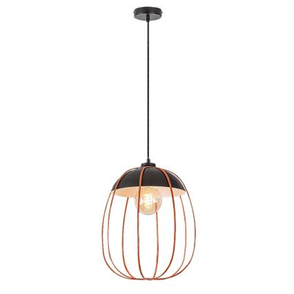 Rabalux - Luster na kablu 1xE27/60W/230V crna/narandžasta