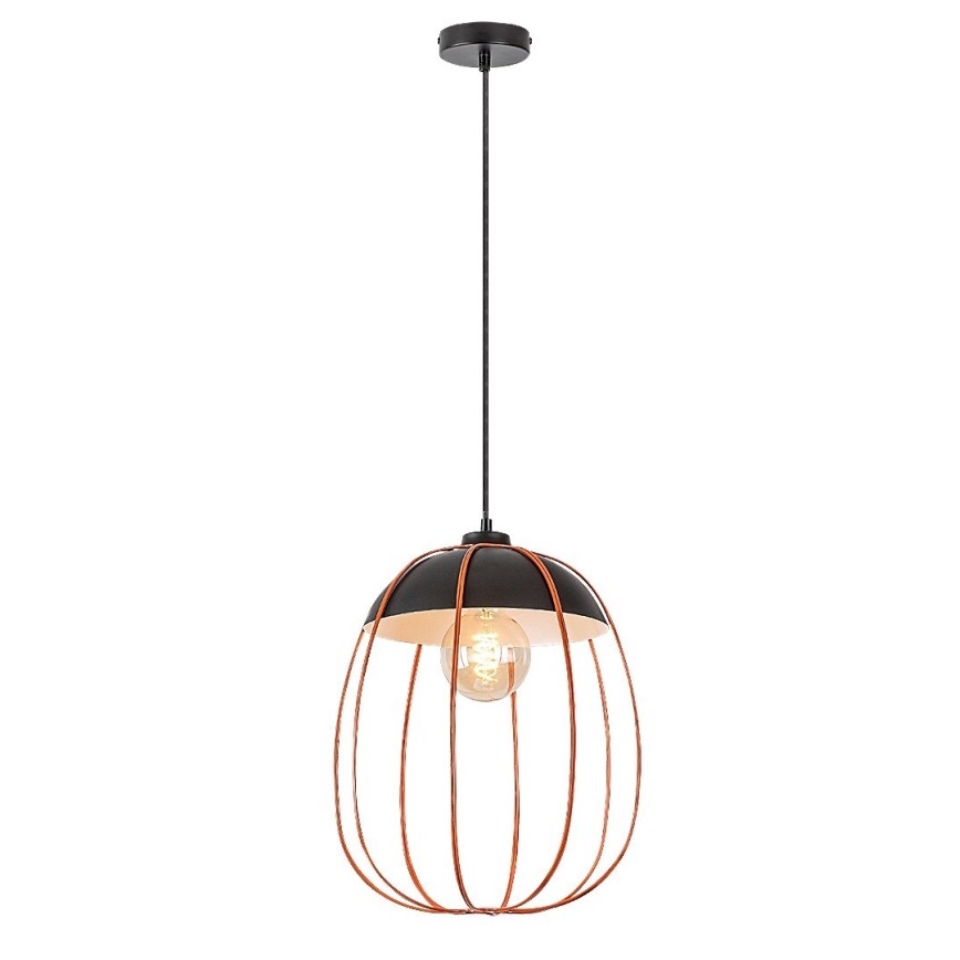 Rabalux - Luster na kablu 1xE27/60W/230V crna/narandžasta