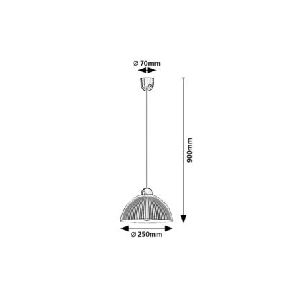 Rabalux - Viseći luster na kablu 1xE27/60W/230V