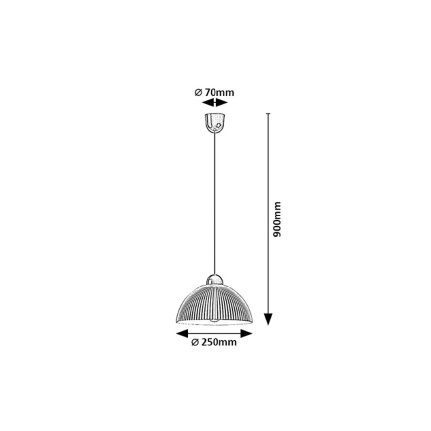 Rabalux - Viseći luster na kablu 1xE27/60W/230V